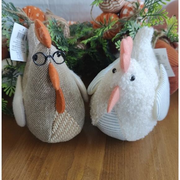 Target Bullseye Playground Springtime Hen & Rooster 6" Fabric Figurals New 2024 - Picture 2 of 7